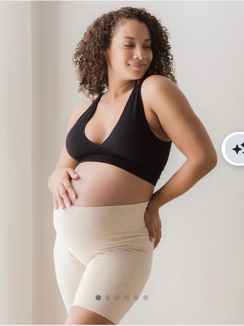 NWOT Kindred Bravely Sublime Bamboo Maternity & Postpartum Bike Short, small